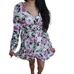 LUNA - Vestido Semi Largo Mujer Verano Floreado Fiesta Casual 9610