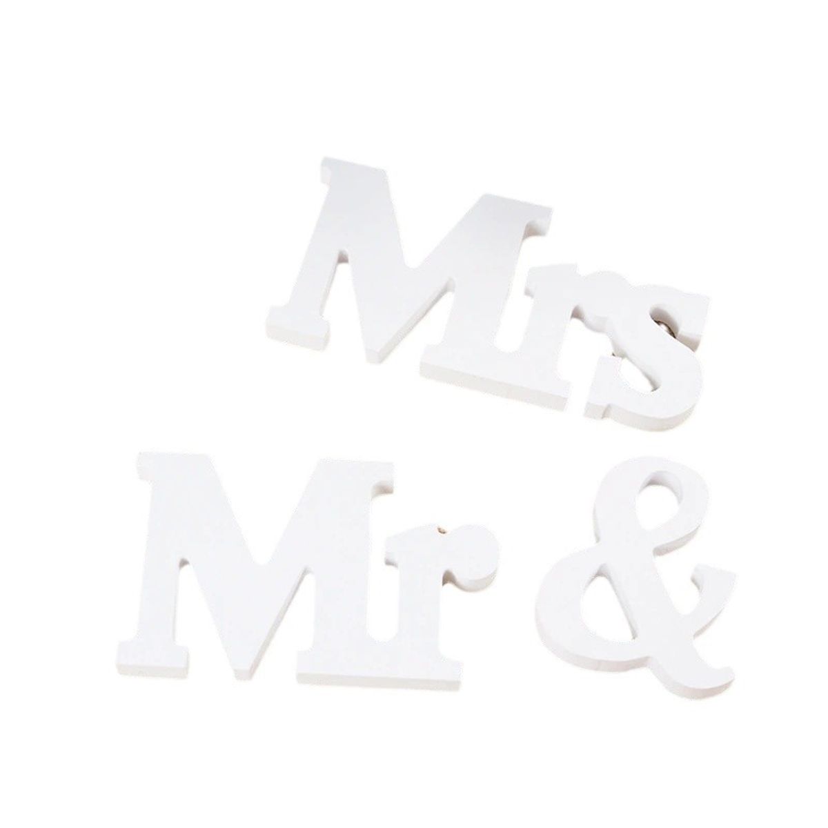 VATYERTY - 3 piezas/set & con letra decoraciones  blanco