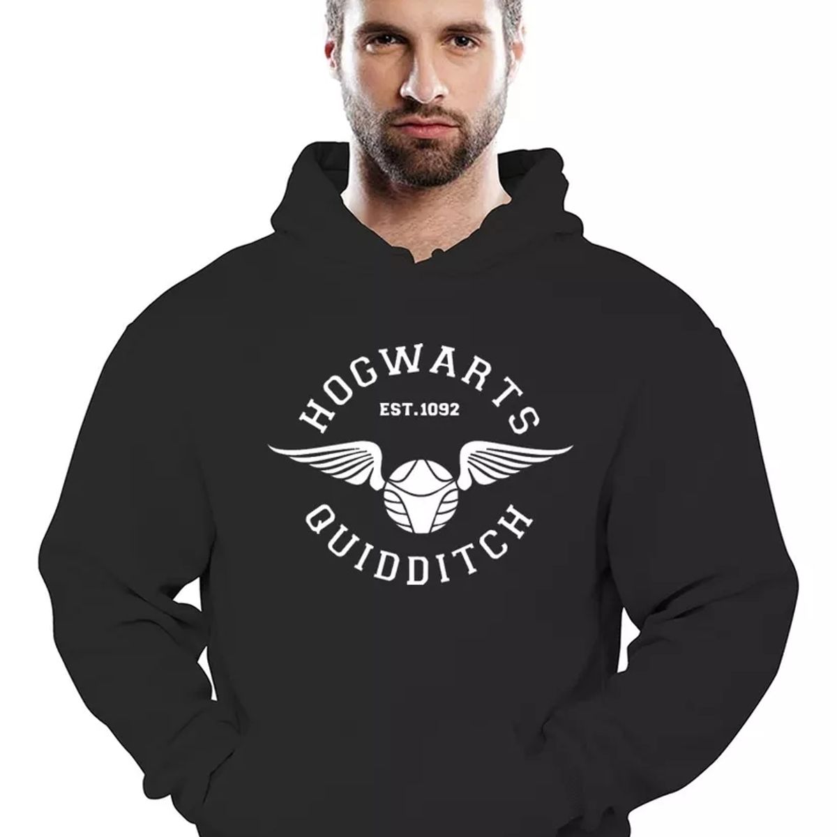 ROLY - Poleron Hombre Hogwarts Quidditch Harry Potter