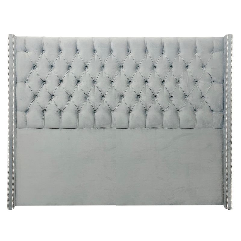 WALTHER - Respaldo Romano king gris perla