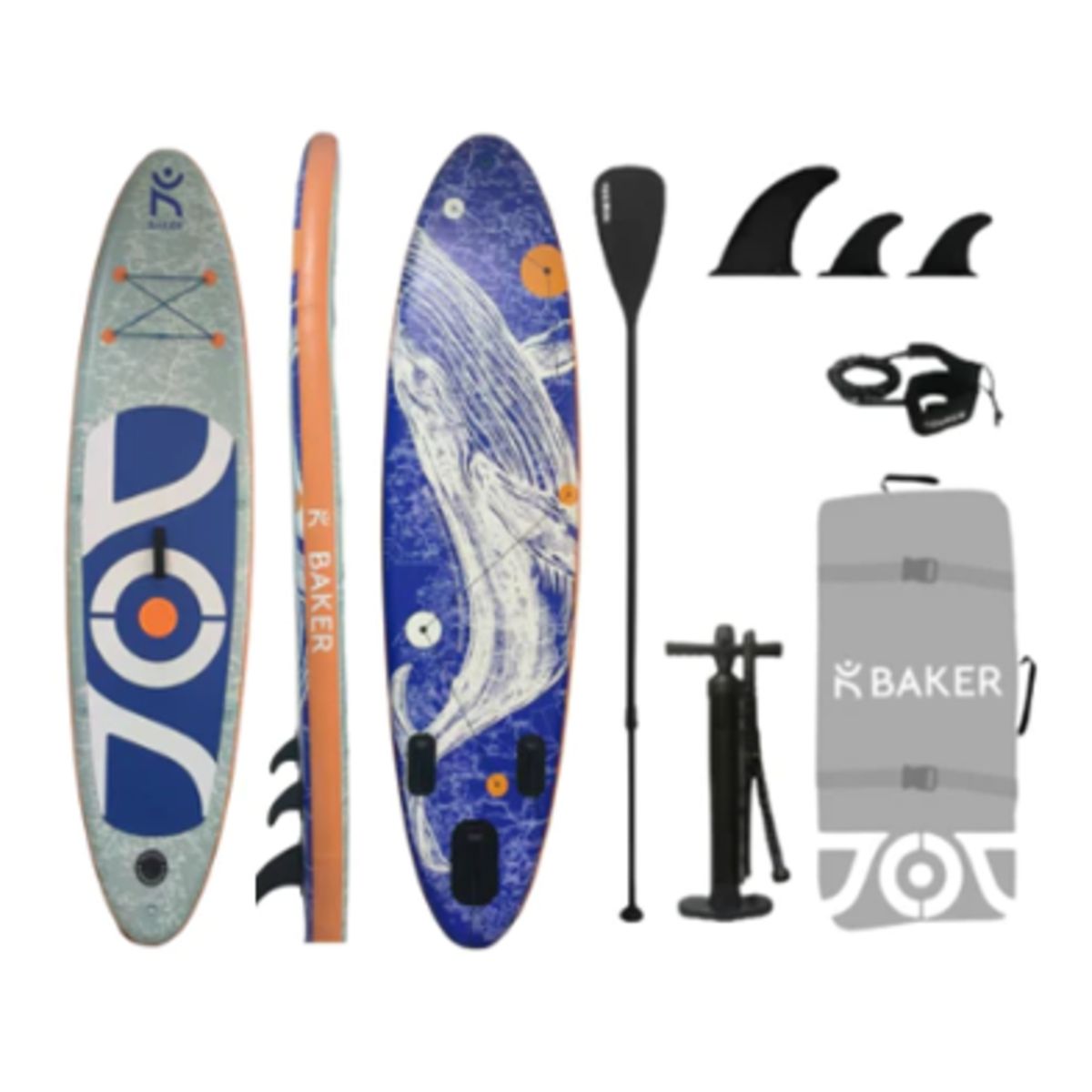 GENERICO - Stand Up Paddle Inflable 10´6 Ballena Jorobada