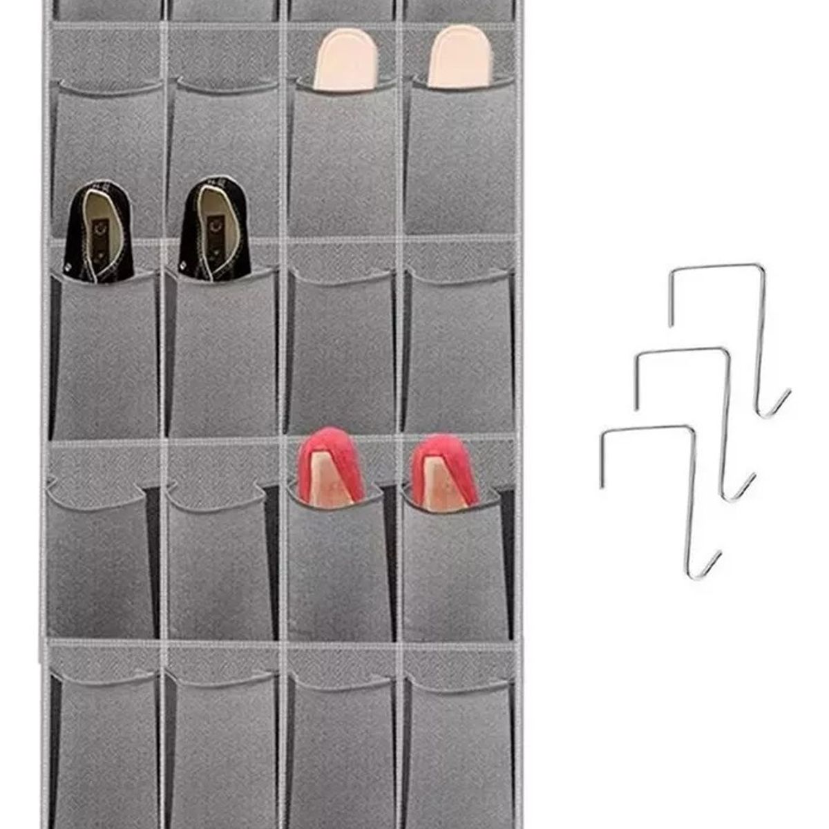 GENERICO - Organizador Zapatos Zapatero Colgante Puerta Closet 24 Pares