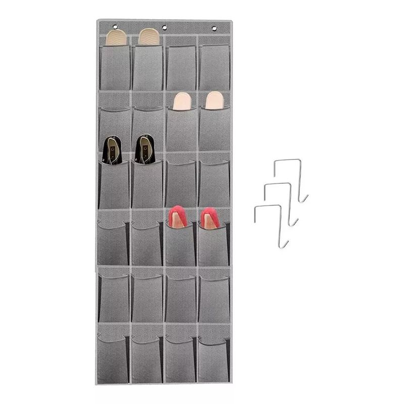 GENERICO - Organizador Zapatos Zapatero Colgante Puerta Closet 24 Pares