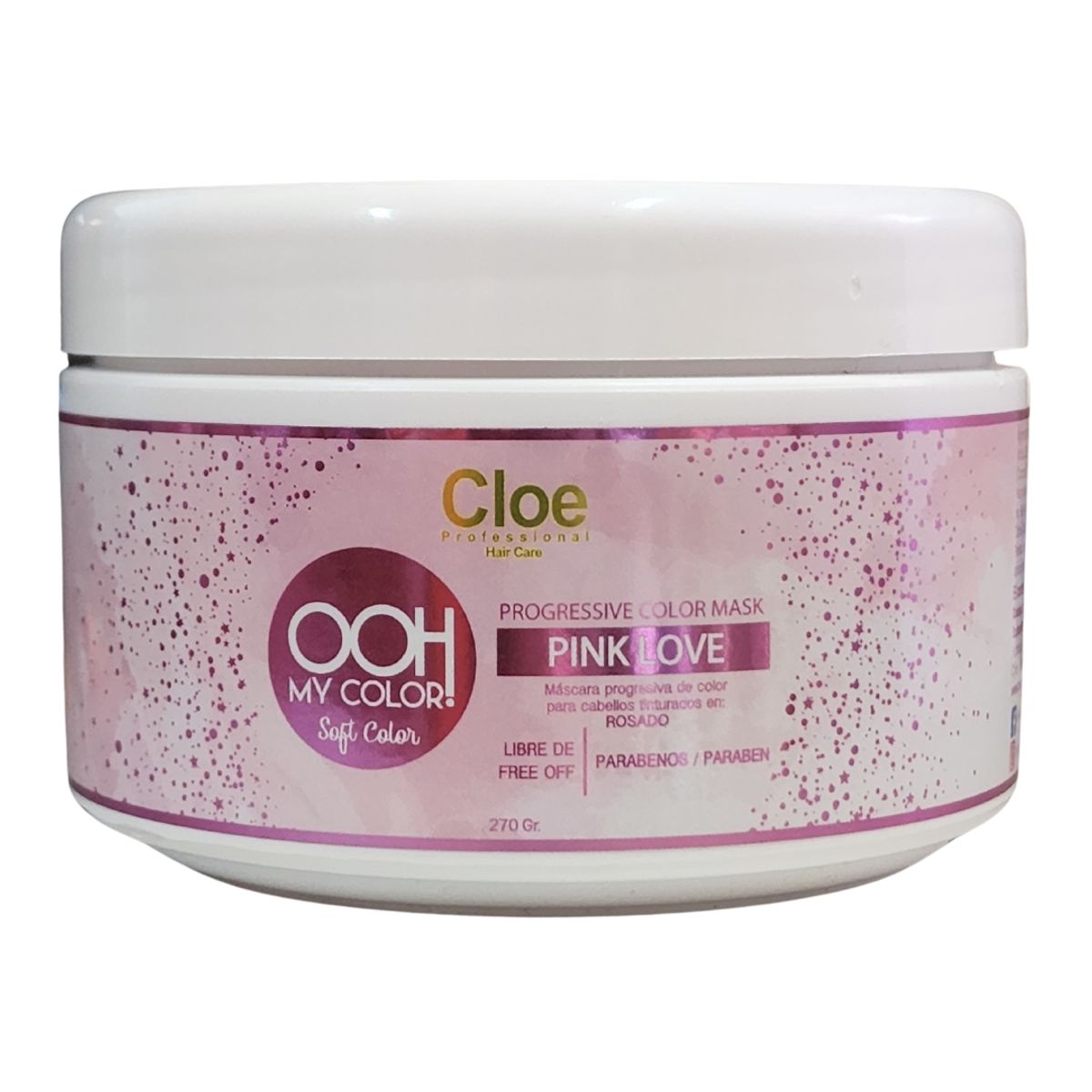 CLOE - Cloe Mascara matizadora progresiva de Color Pink Love Rosado 270g CLOE.