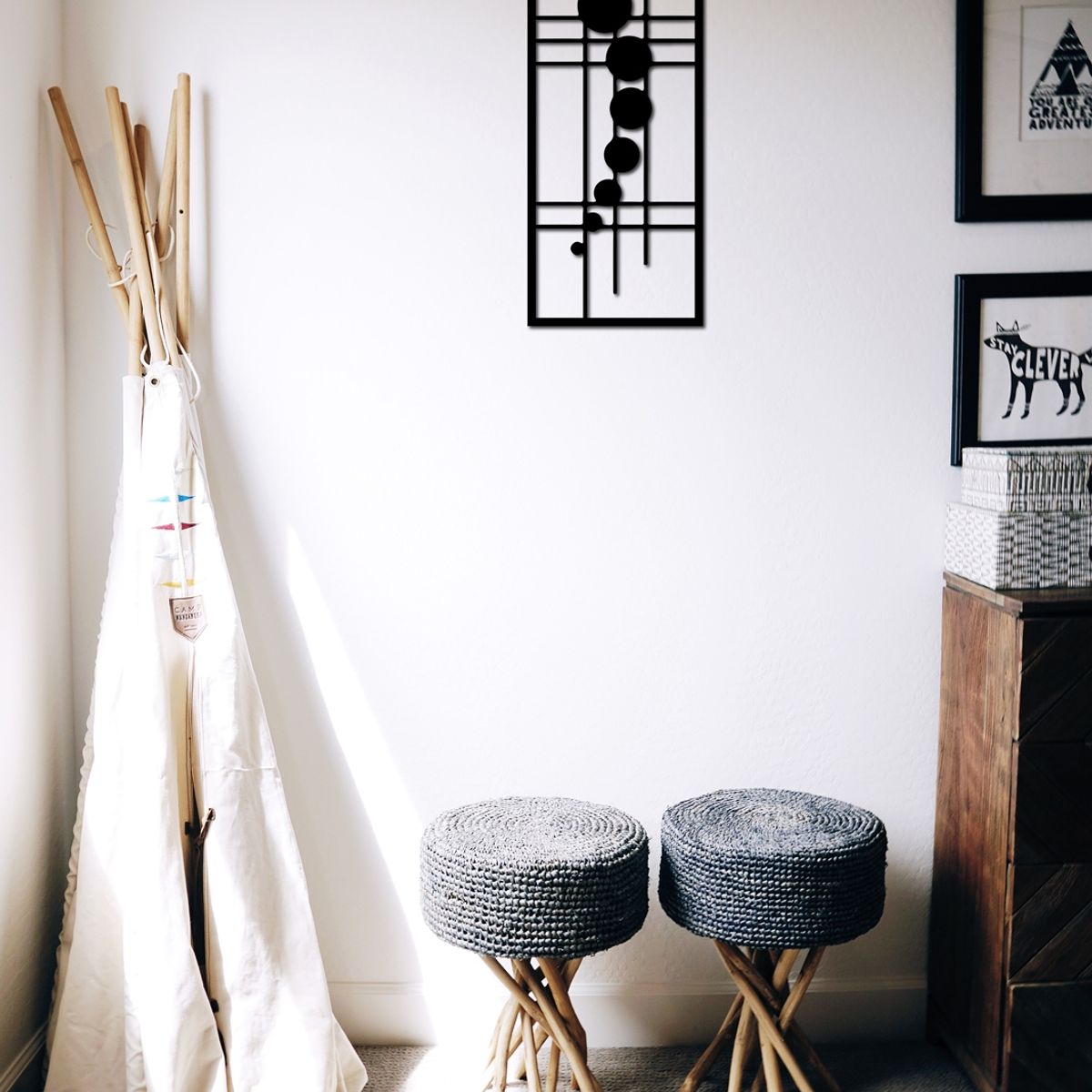 ELAB PROPIA - Cuadro Decorativo Moderno 45x20cm - Madera Fun Republic