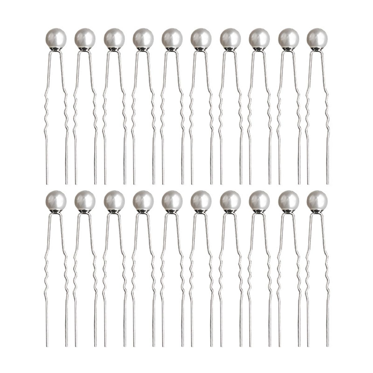 VATYERTY - 20 Piezas Conjunto Accesorios Cabello  Con Perlas plata