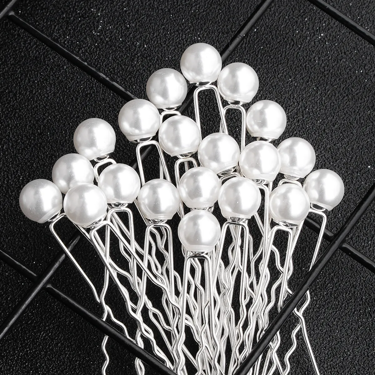 VATYERTY - 20 Piezas Conjunto Accesorios Cabello  Con Perlas plata