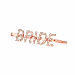 VATYERTY - Cabello Letras Diamantes novia Para Mujeres oro rosa
