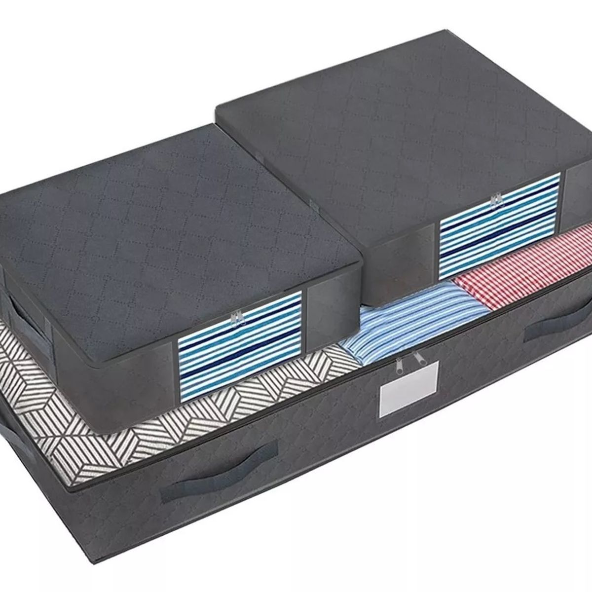 GENERICO - Organizador De Ropa Bajo Cama Almacenamiento Set X 3