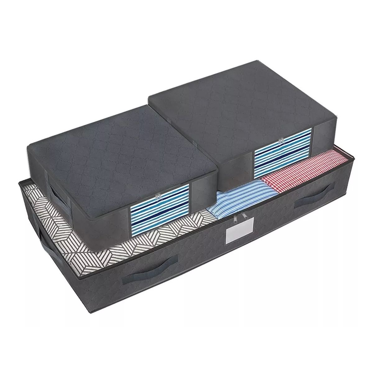 GENERICO - Organizador De Ropa Bajo Cama Almacenamiento Set X 3