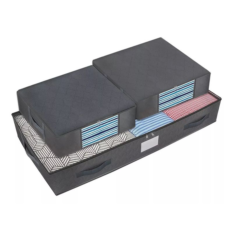 GENERICO - Organizador De Ropa Bajo Cama Almacenamiento Set X 3