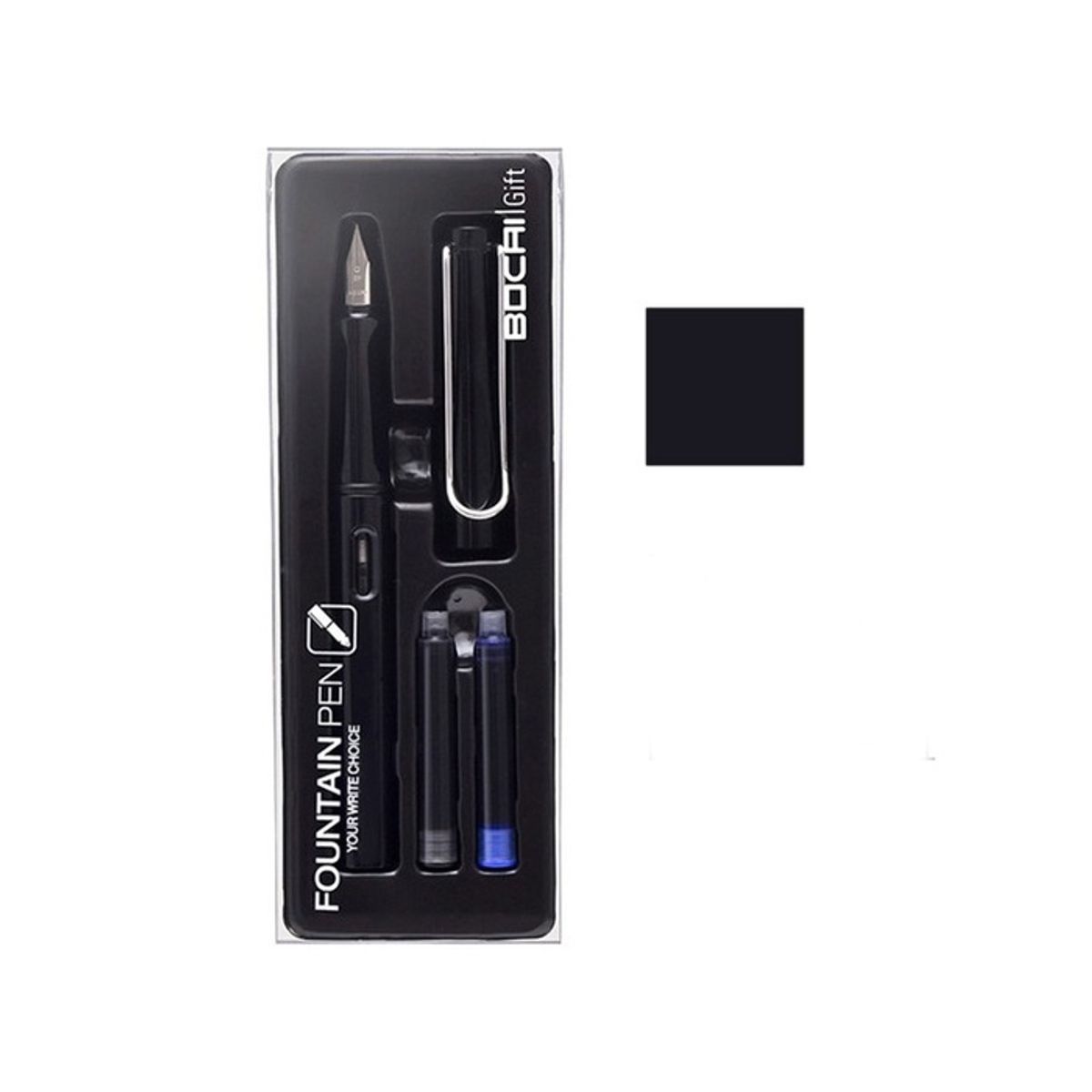 GENERICO - Lápiz Pluma Fuente Bolígrafo Estilográfico Negro