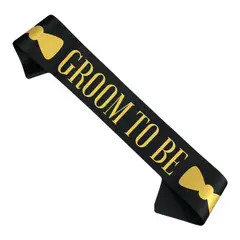 VATYERTY - Color metálico con estampado de letra fiesta Faja Negro