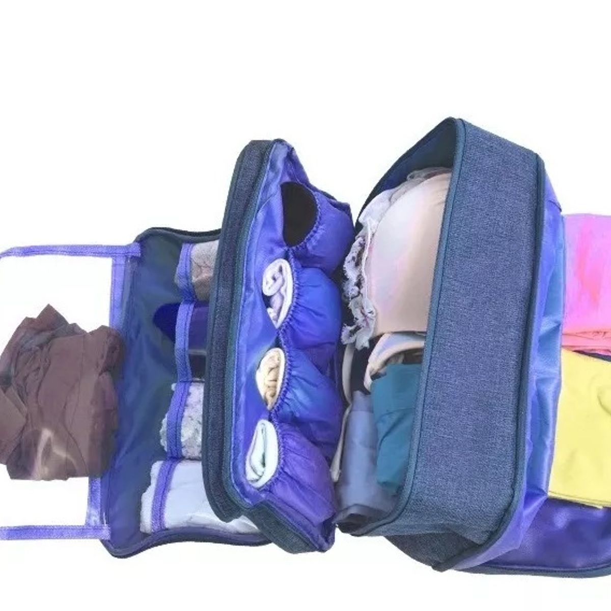 GENERICO - Bolso Viaje Organizador De Ropa Interior Impermeable Azul