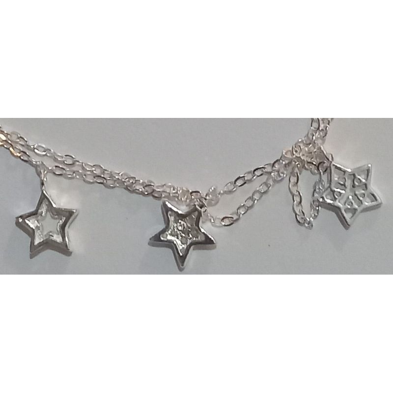 GENERICO - PULSERA ESTRELLAS PLATA 925