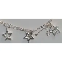 GENERICO - PULSERA ESTRELLAS PLATA 925