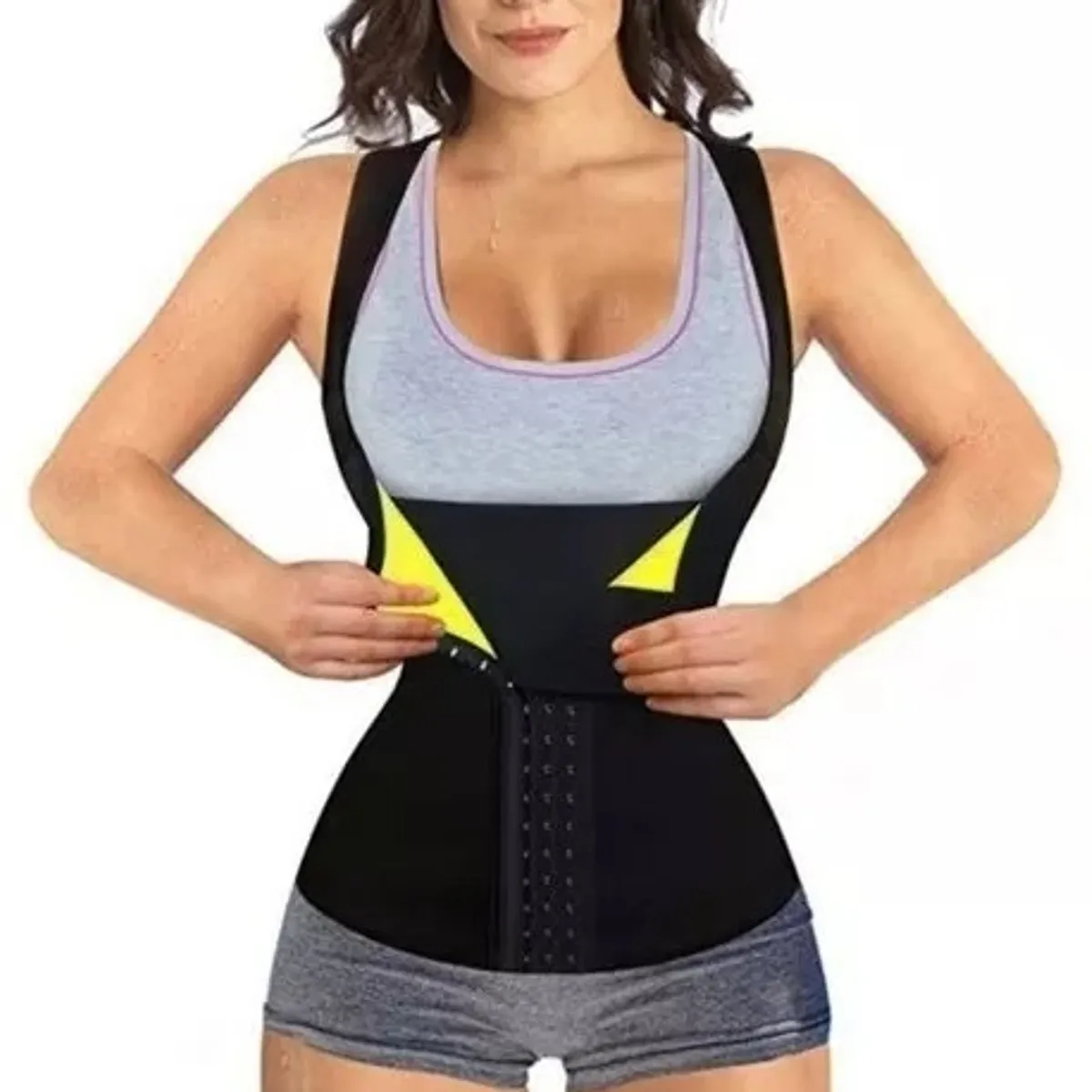 GENERICO - Faja Polera Saunat 3 Broches Neoprene