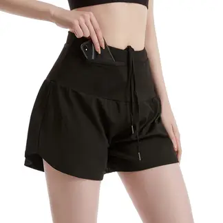 EVERSO - Short Calza Ultralight Deportivo Elastano con Bolsillos Para Mujer