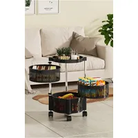 Carrito Organizador Multiuso Verdulero Frutero Giratorio 3 Niveles