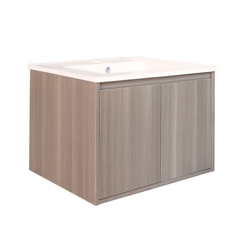 DUSCHY - MUEBLE ESTOCOLMO LOZA 60X45X45 NOGAL 2P