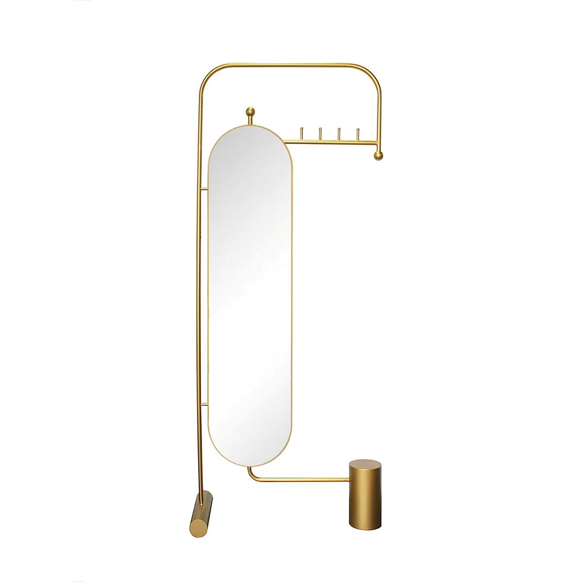 GENERICO - Espejo Perchero Dorado 80x190 cm WH Deco