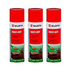 WURTH - Pack 03un Lubricante Desoxidante Rost Off 300ml