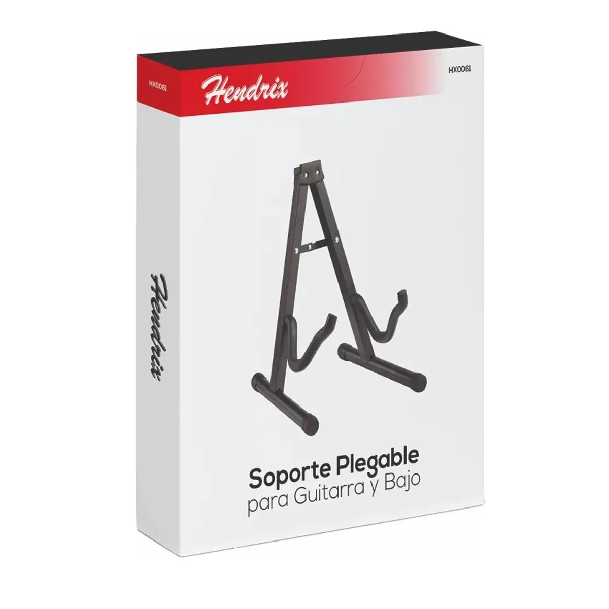HENDRIX - Soporte Plegable para Guitarra y Bajo Hendrix Hx0061 Negro.