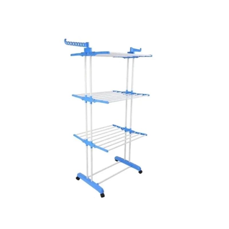 GENERICO - Tendedero Organizador Colgador Ropa Plegable 3 N Blanco