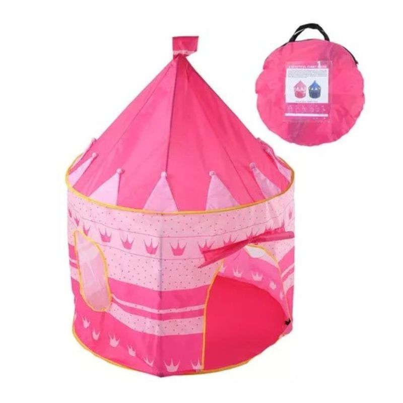 GENERICO - Castillo Carpa Infantil Casa Club Para Niños Y Niña Rosado