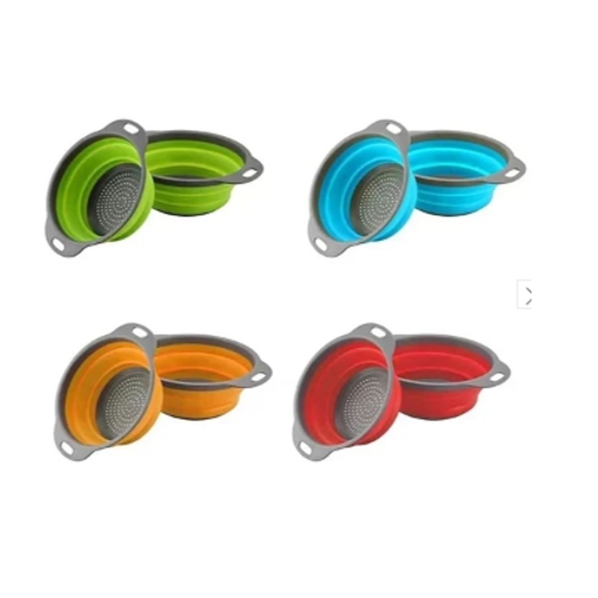 GENERICO - Colador Plegable De Silicona Colador Fideo Coladores Cocina Azul