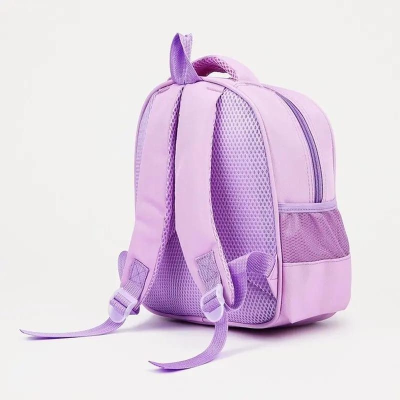 OEM - MOCHILA ESCOLAR DIBUJOS ANIMADOS 3D - Violeta