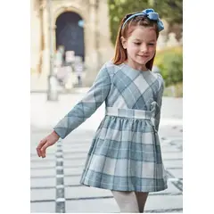 MAYORAL - Vestido Elegante de cuadros niña