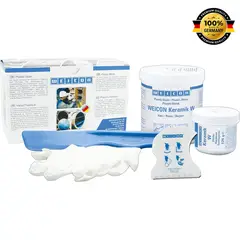 WEICON - Resina Epoxi Ceramico 0,5 Kg Extremadamente Resistente Al Desgaste