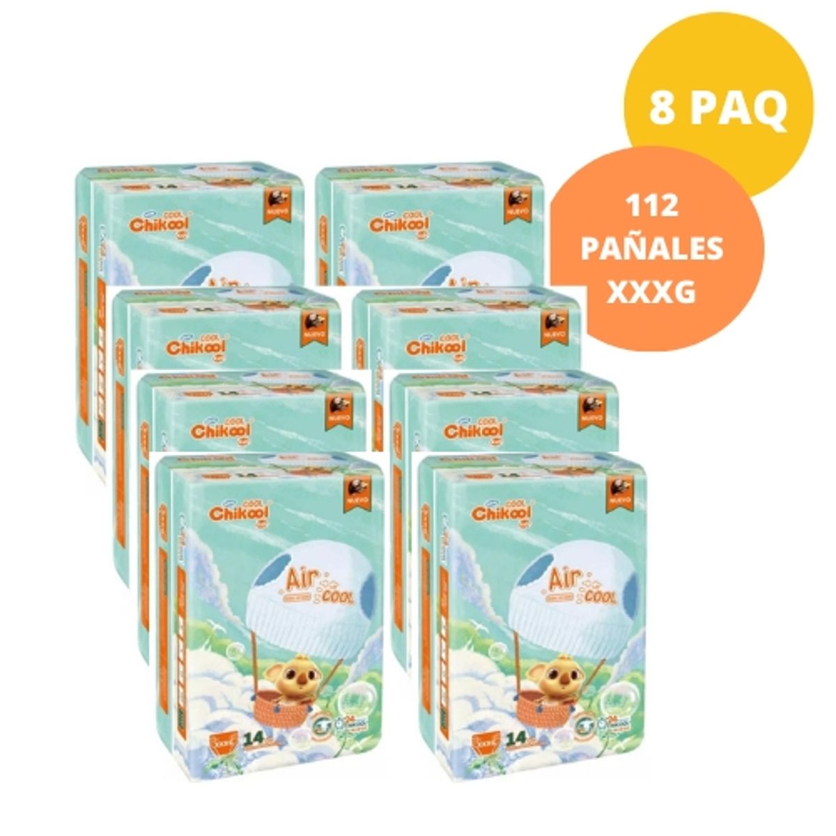 GENERICO - Pañales Chikool Cool XXXG 112 pañales