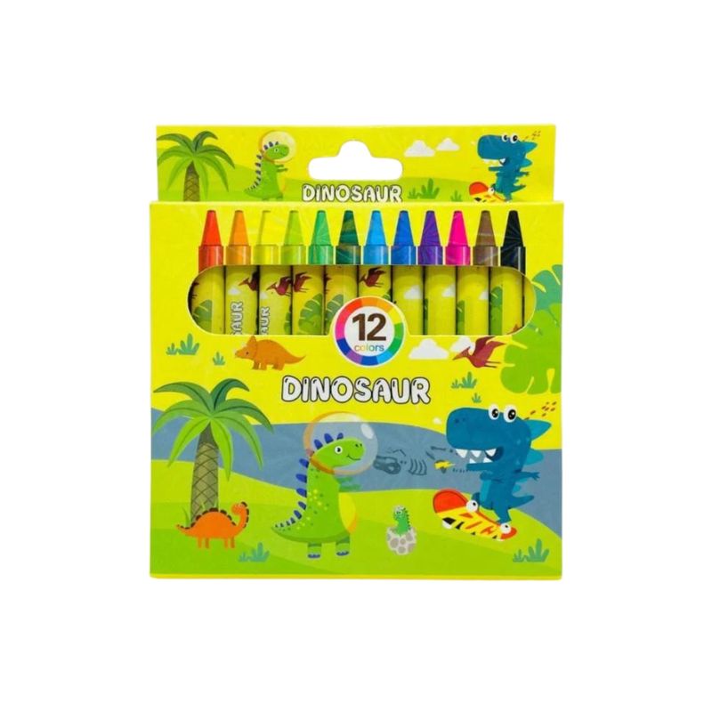 GENERICO - Crayolas Set Amarillo 12 PCS Para Dibujar Niños