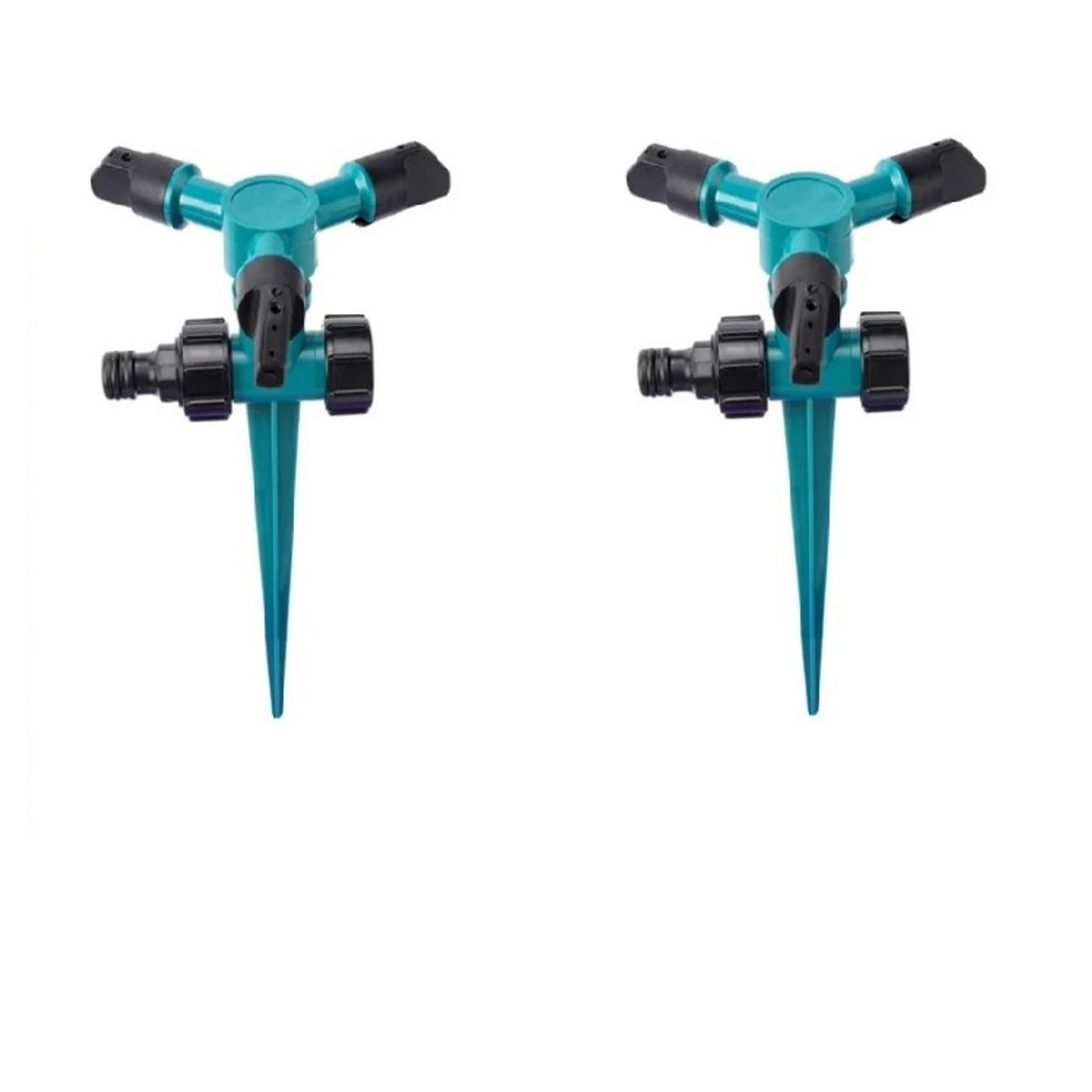 GENERICO - X2 Aspersor Riego Automático Césped Jardín Regador Giratorio