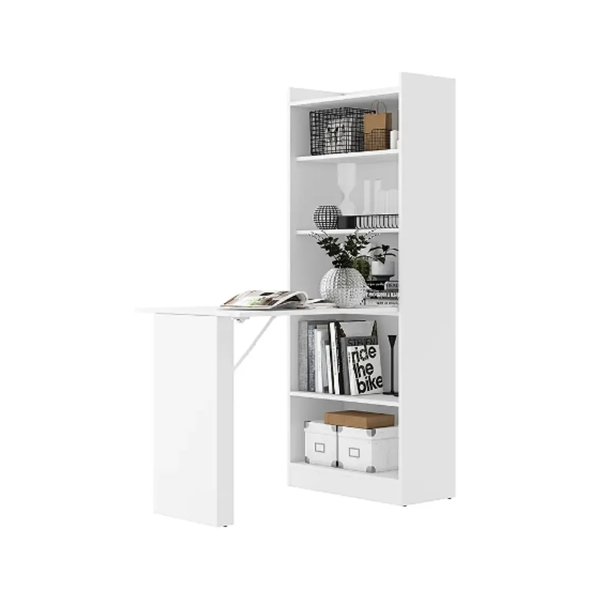 BE DESIGN - ARMARIO PRATIC CON MESA RETRACTIL BLANCO - 2993.0001