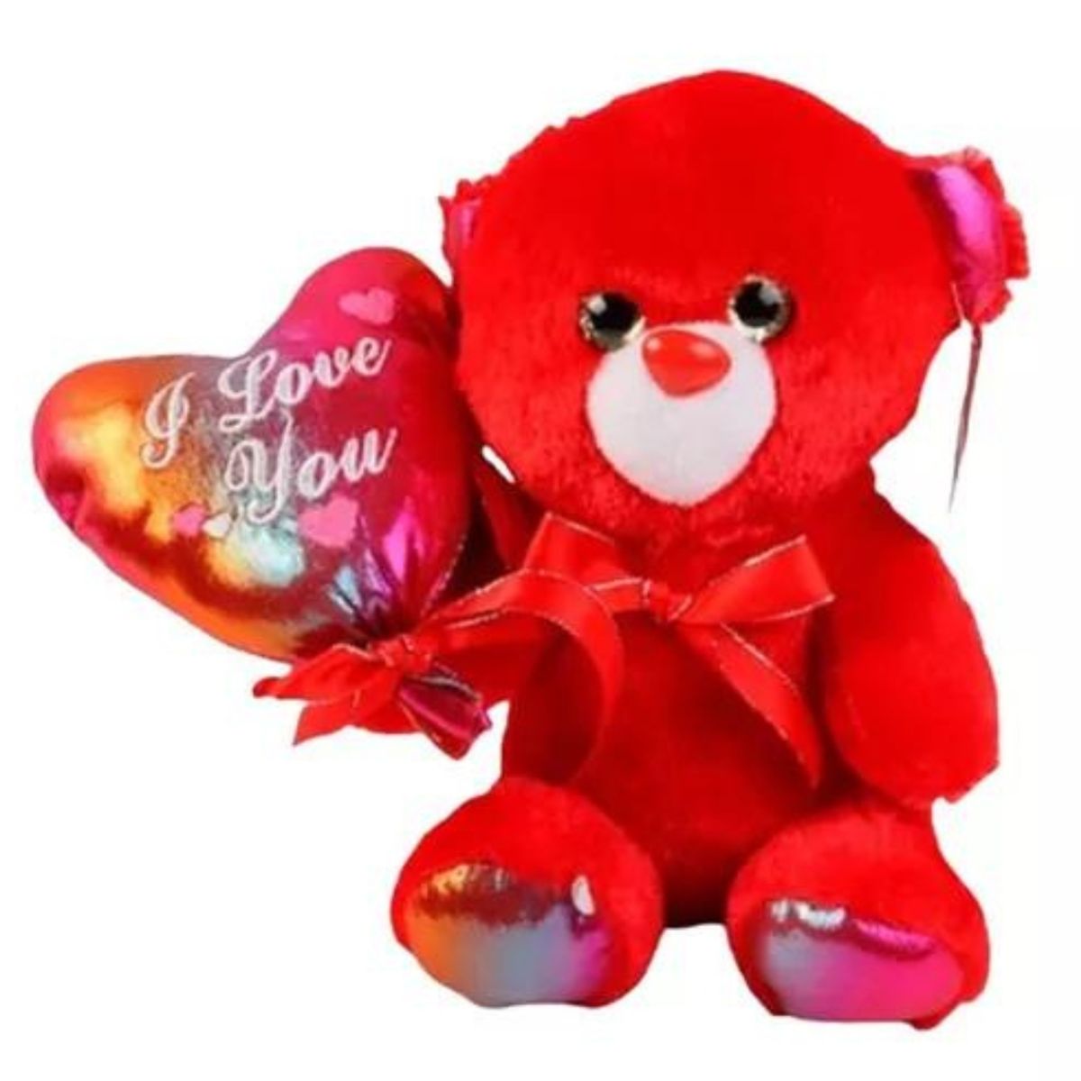 GENERICO - Peluche Oso Rojo 23cm