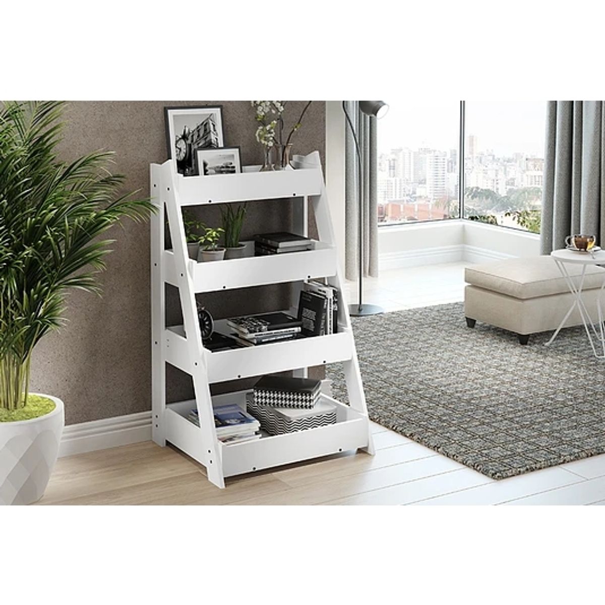 KIDSCOOL - ESTANTE MULTIFUNCION 4 NIVELES 1002 LIFE BLANCO - 3400107