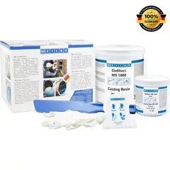 WEICON - Resina Epoxi Transparente 1 Kg Para Fibra De Vidrio Pega y Sella