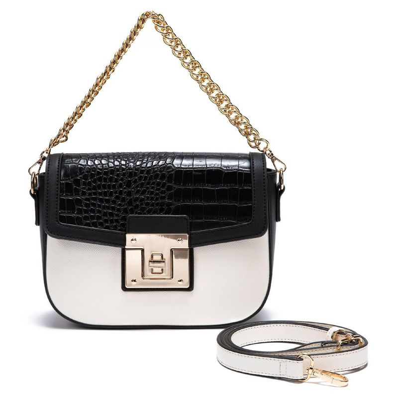 GACEL - Cartera - Mujer - Retro con Tapa - Gacel - Off White