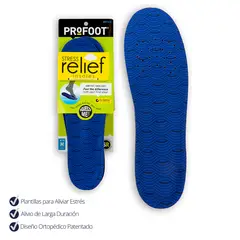 PROFOOT - Plantillas Ortopédicas Recortable para Aliviar el Estrés 38 a 43 cm