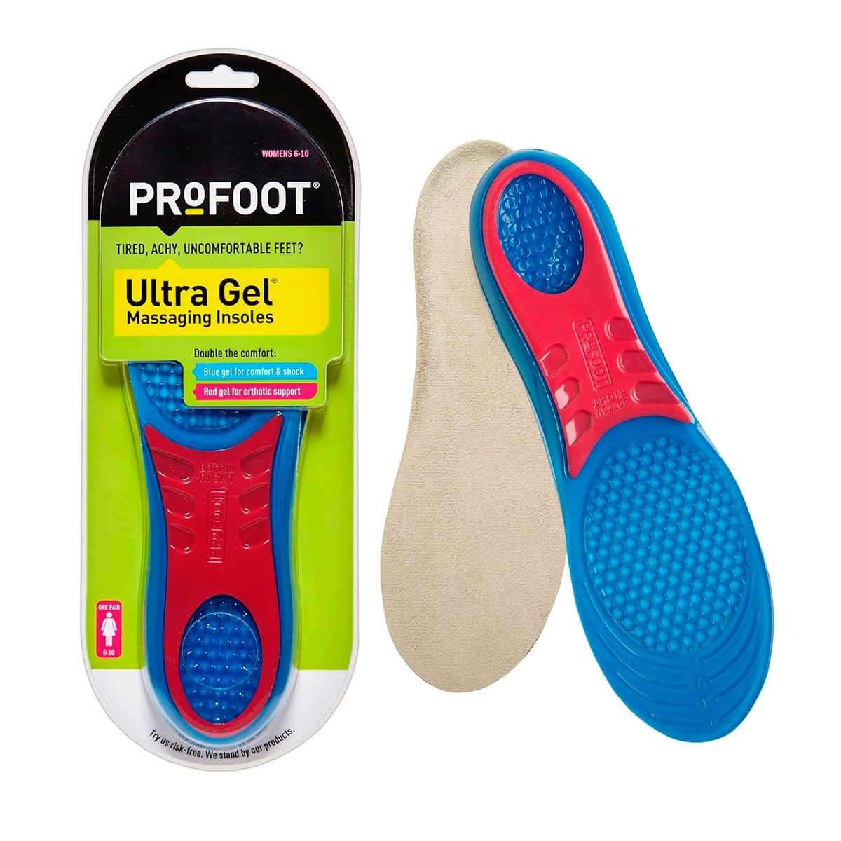 PROFOOT - Plantillas Ortopédicas Recortable para Aliviar el Estrés 36 a 40 cm