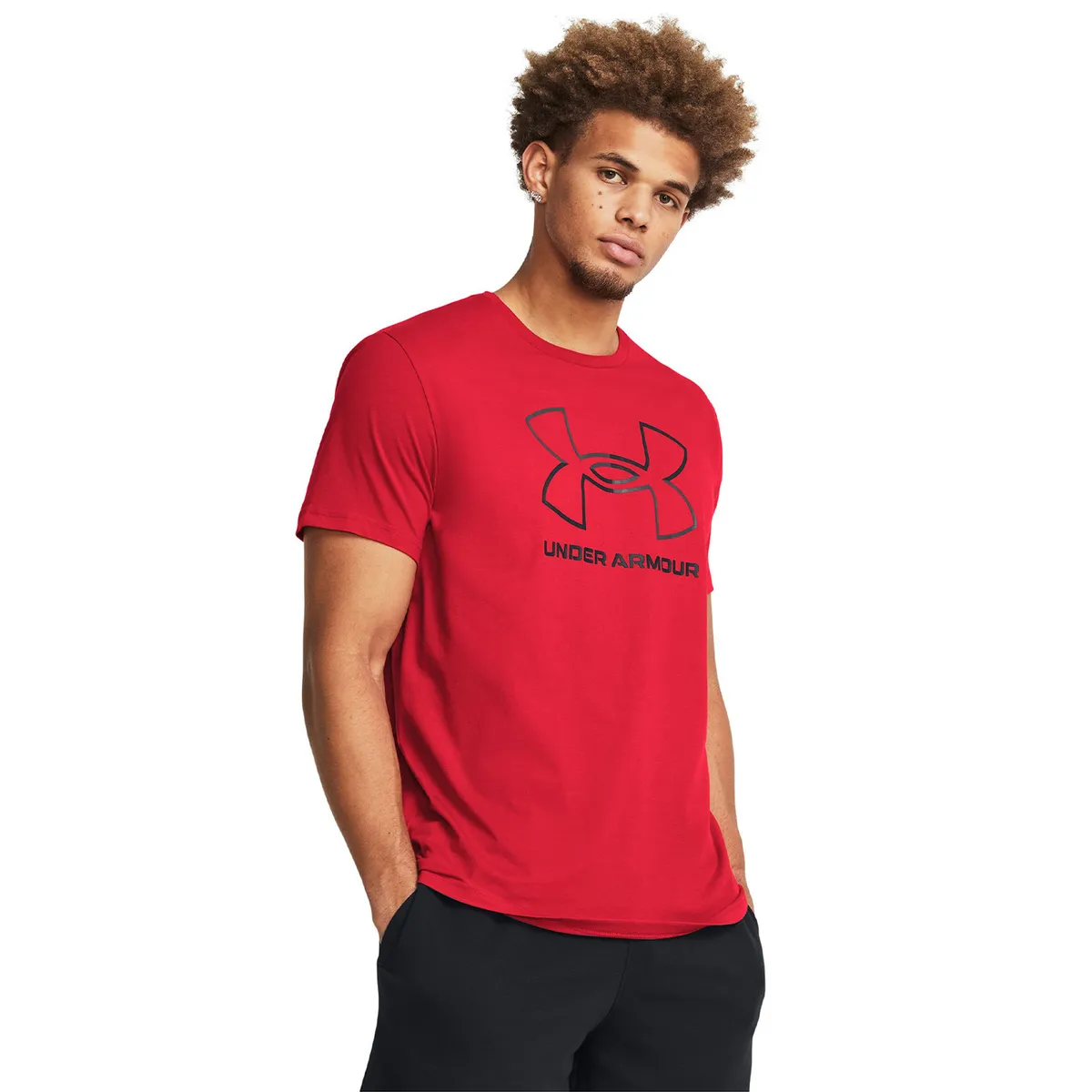 UNDER ARMOUR - Polera manga corta Foundation hombre Rojo UNDER ARMOUR