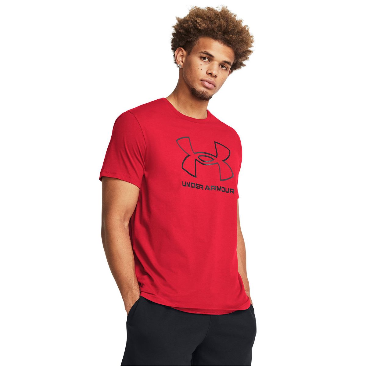 UNDER ARMOUR - Polera manga corta Foundation hombre Rojo UNDER ARMOUR