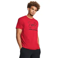 UNDER ARMOUR - Polera manga corta Foundation hombre Rojo