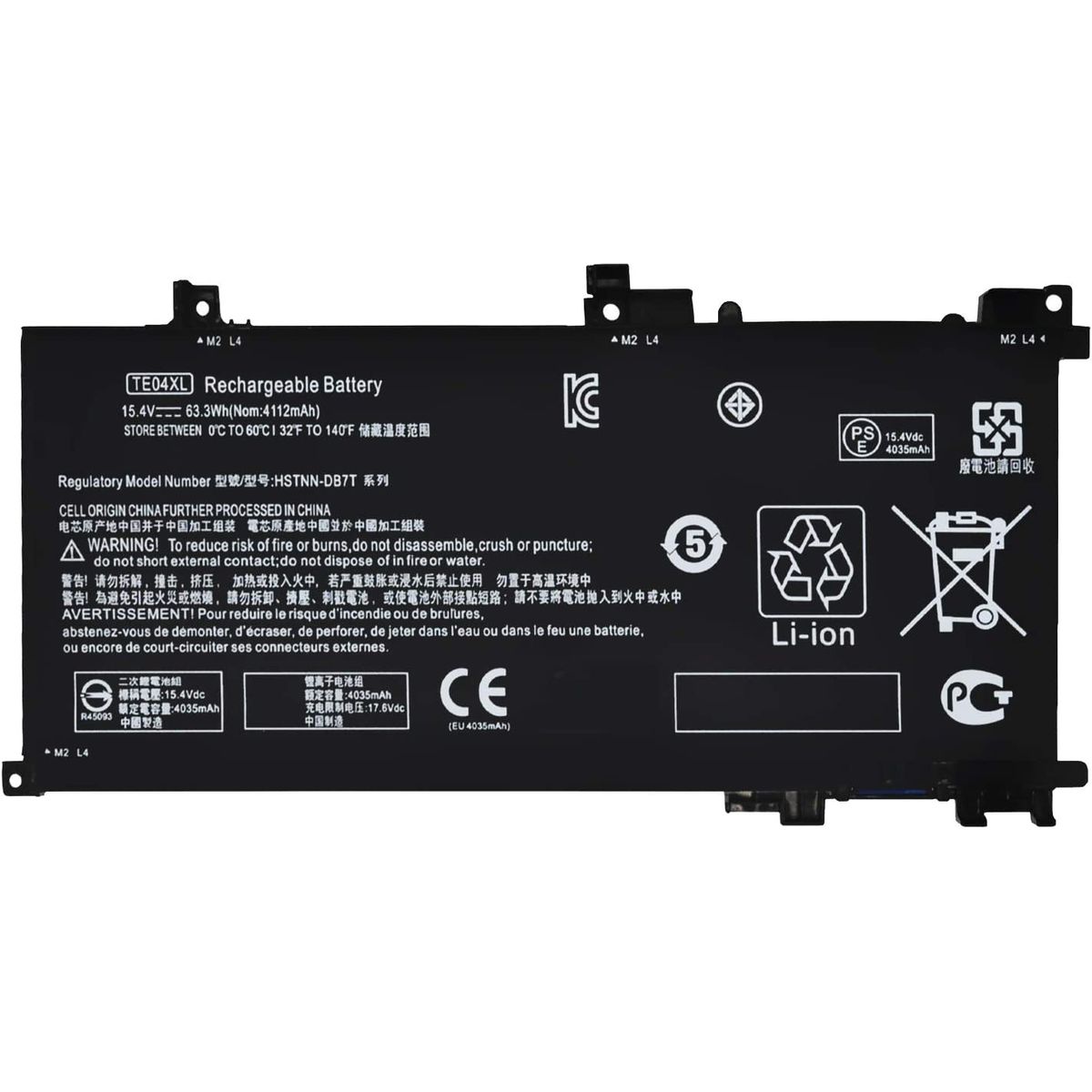 HP - BATERIA HP OMEN 15-AX200 TE04XL 4 CELDAS ORIG