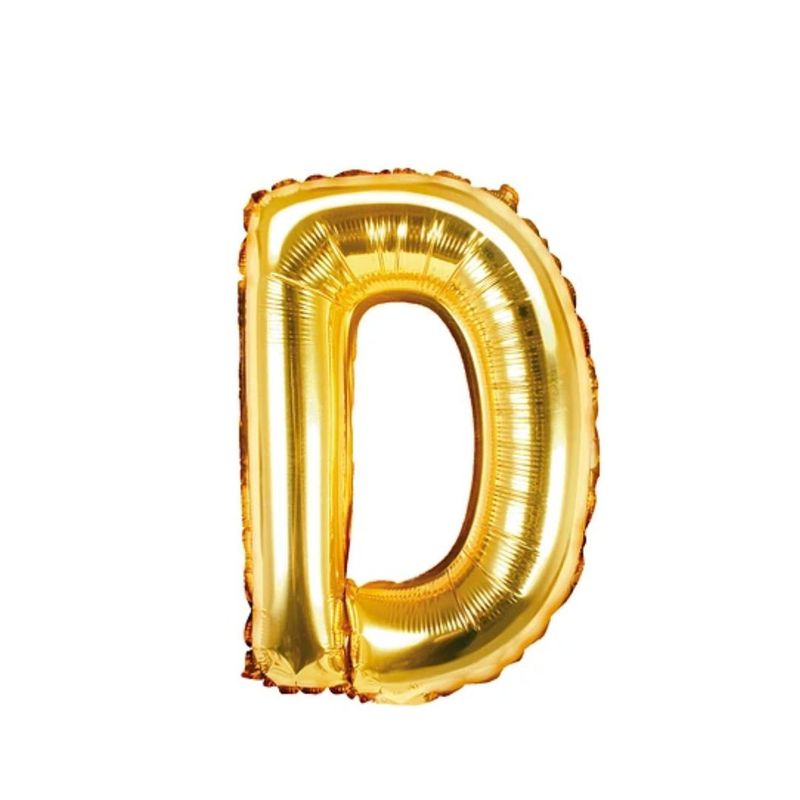 GENERICO - Globo Metalizado Letra "D" Dorado 30 pulgadas