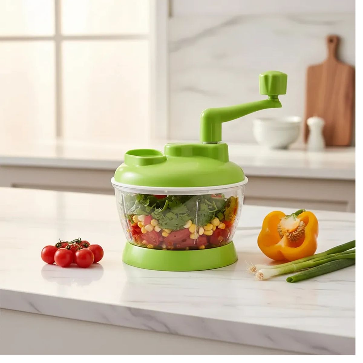 GENERICO - Picador Cortador Manual De Verduras Frutas Procesador Alimentos