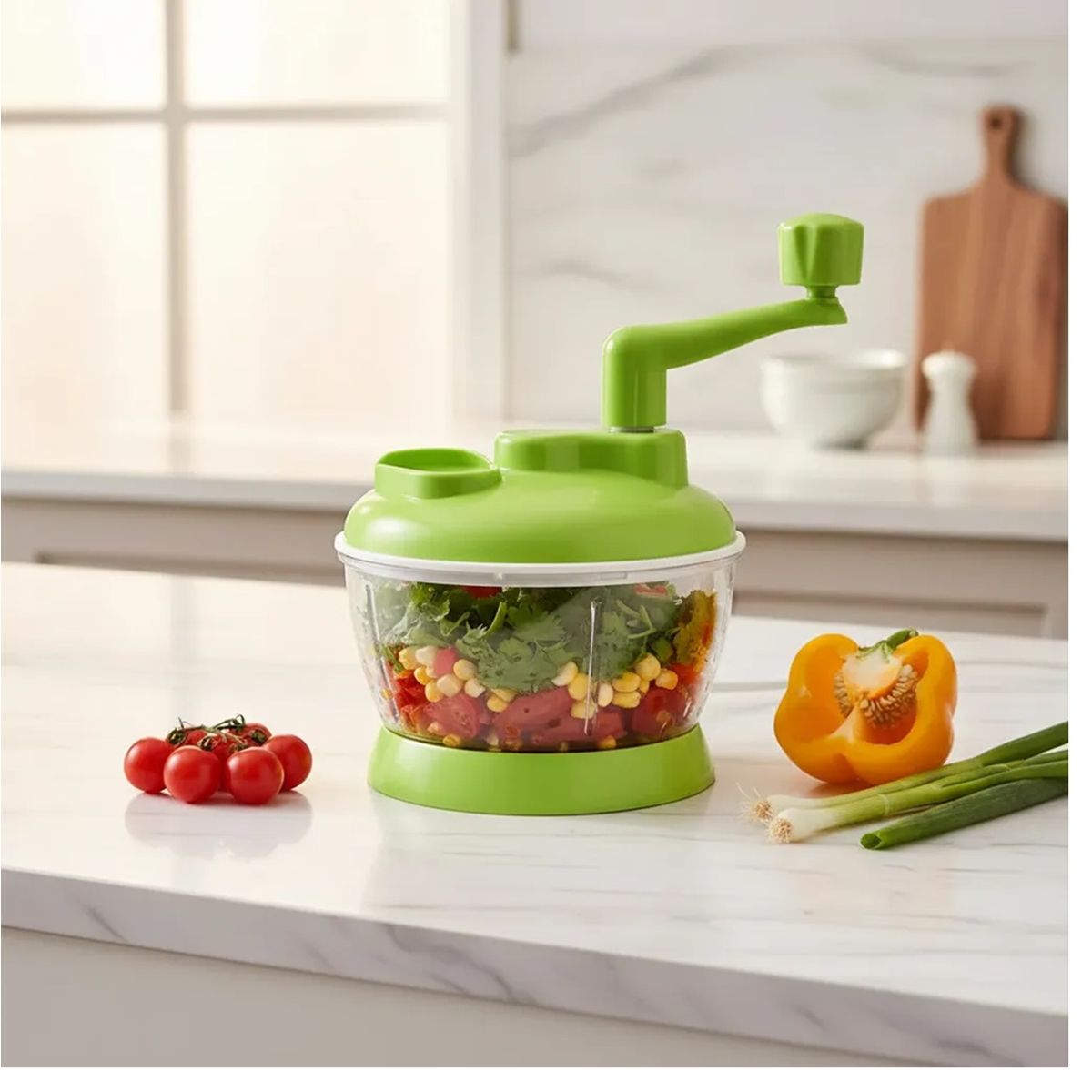 GENERICO - Picador Cortador Manual De Verduras Frutas Procesador Alimentos